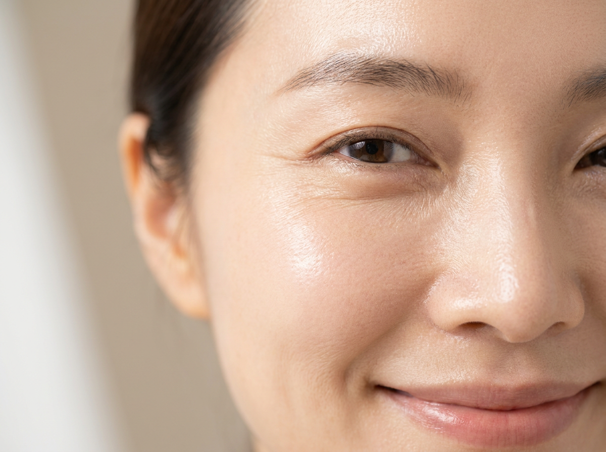 Contorno de ojos con líneas de expresión suaves